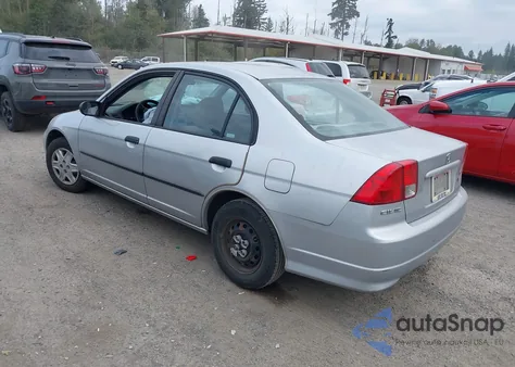 2004 Honda Civic Vp из США, поврежденный, VIN 2HGES16384H560469